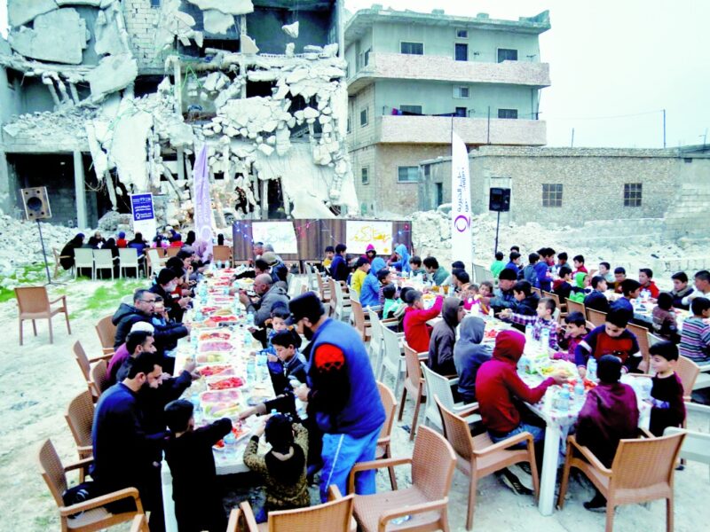‫ قطر الخيرية: مشاريع رمضانية في الشمال السوري